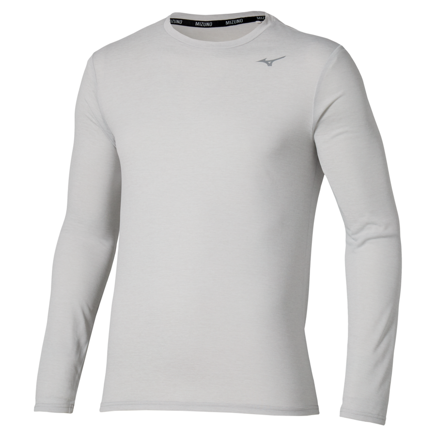 Mizuno Core Impulse Long Sleeve Tee Vapor Silver